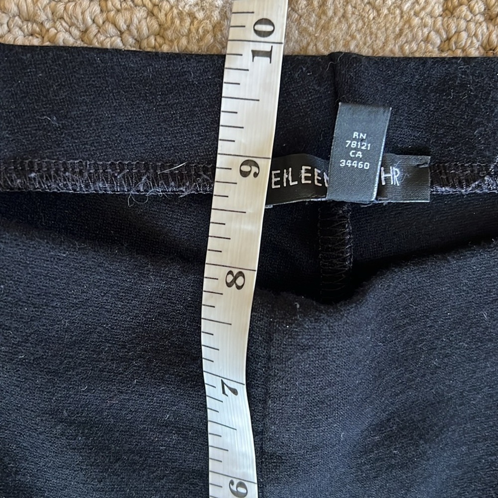 Eileen Fisher Black Pull-On Viscose Blend Knit Slim Leg Ankle Pants Size XS - Picture 8 of 14